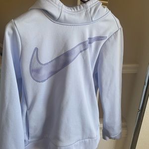 Nike hoodie lavender with darker color hood